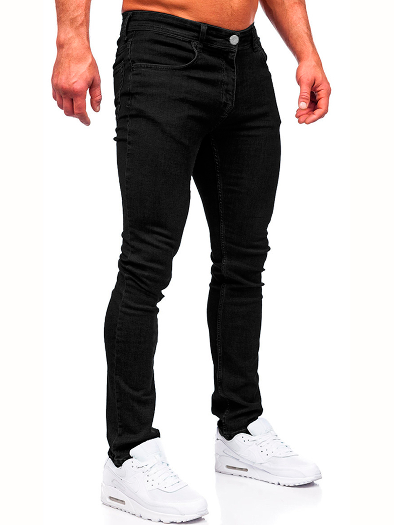 Foto 3 pulgar | Jeans Shendy Vendy Slim Fit Mezclilla Stretch color Negro para Caballero