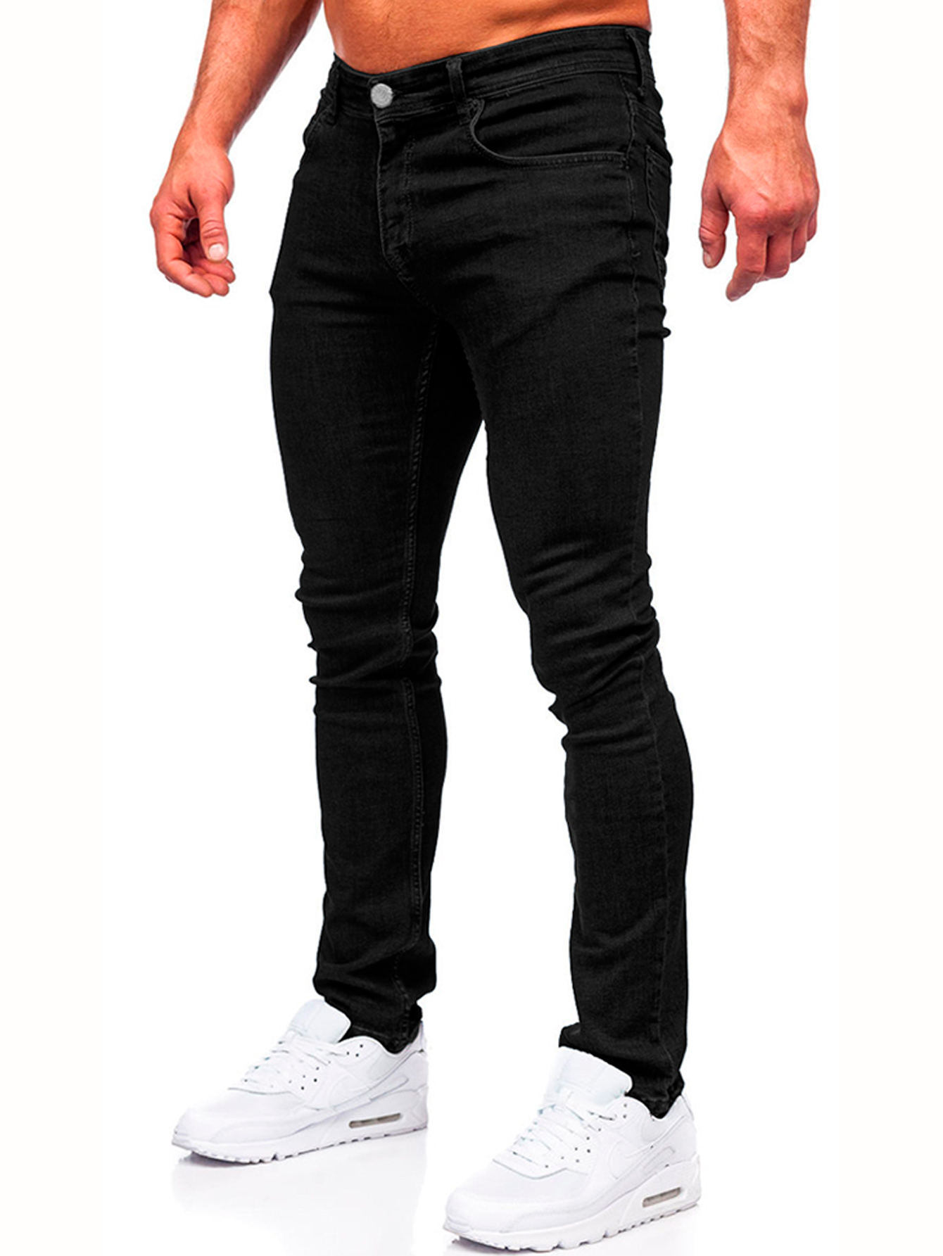 Foto 6 pulgar | Jeans Shendy Vendy Slim Fit Mezclilla Stretch color Negro para Caballero