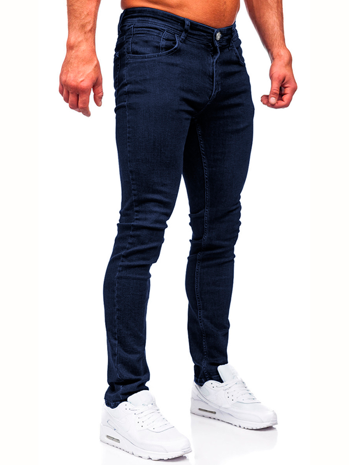 Foto 2 | Jeans Shendy Vendy Slim Fit Mezclilla Stretch color Azul Oscuro para Caballero