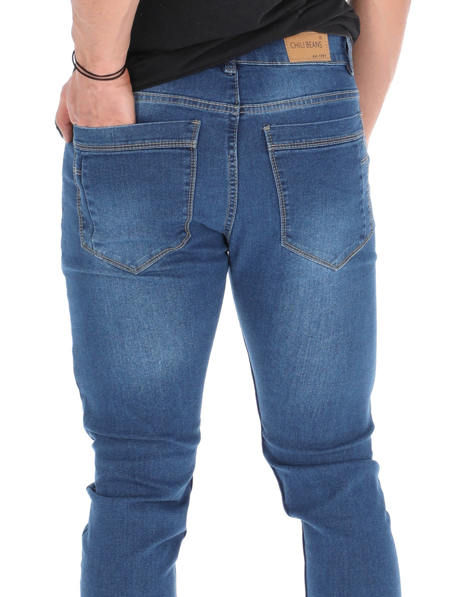 Foto 4 pulgar | Jeans Pantalón Skinny Para Hombre