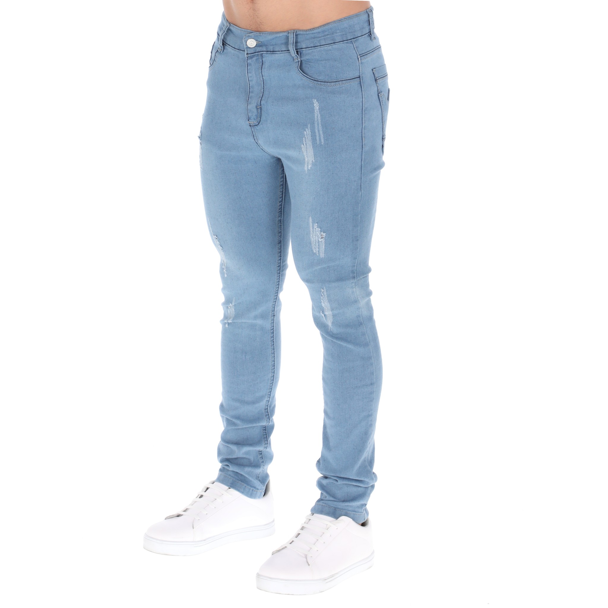 Jeans Skinny Chili Beans Clothing Co. Azul Claro para Hombre