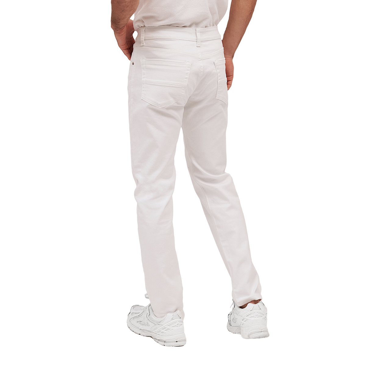 Foto 4 pulgar | Jeans Skinny Mchk 8048, Diseño Roto, Para Hombre, Color Blanco.