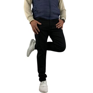 Foto 1 | Pantalón Skinny Stretch Indutex y Moda Negro Liso para Hombre