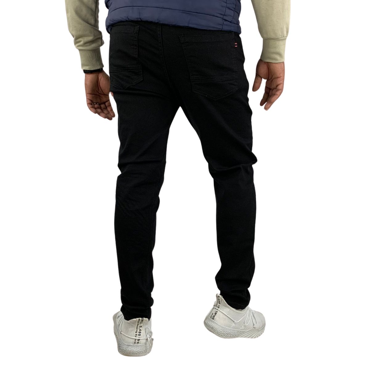 Foto 6 pulgar | Pantalón Skinny Stretch Indutex y Moda Negro Liso para Hombre