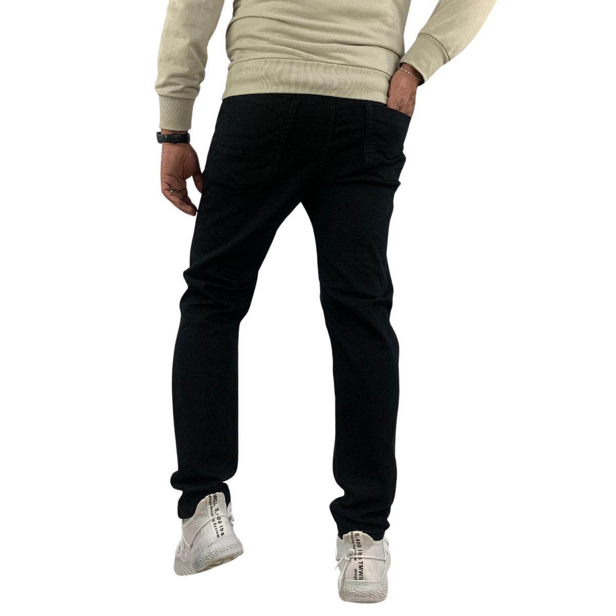 Foto 6 pulgar | Pantalón Skinny Stretch Indutex y Moda Negro para Hombre