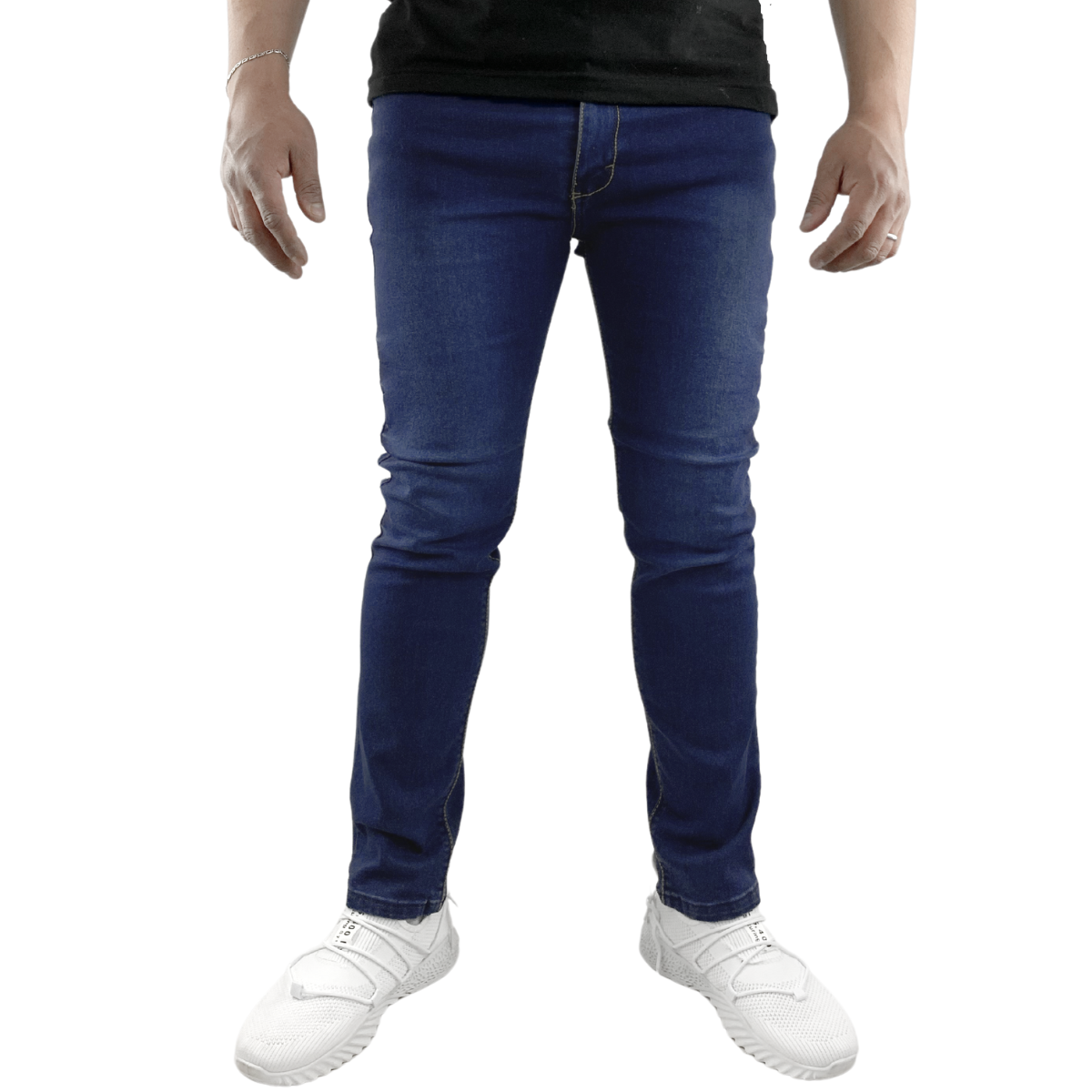 Foto 4 | Jeans Skinny Cloud Indutex y Moda Azul para Hombre