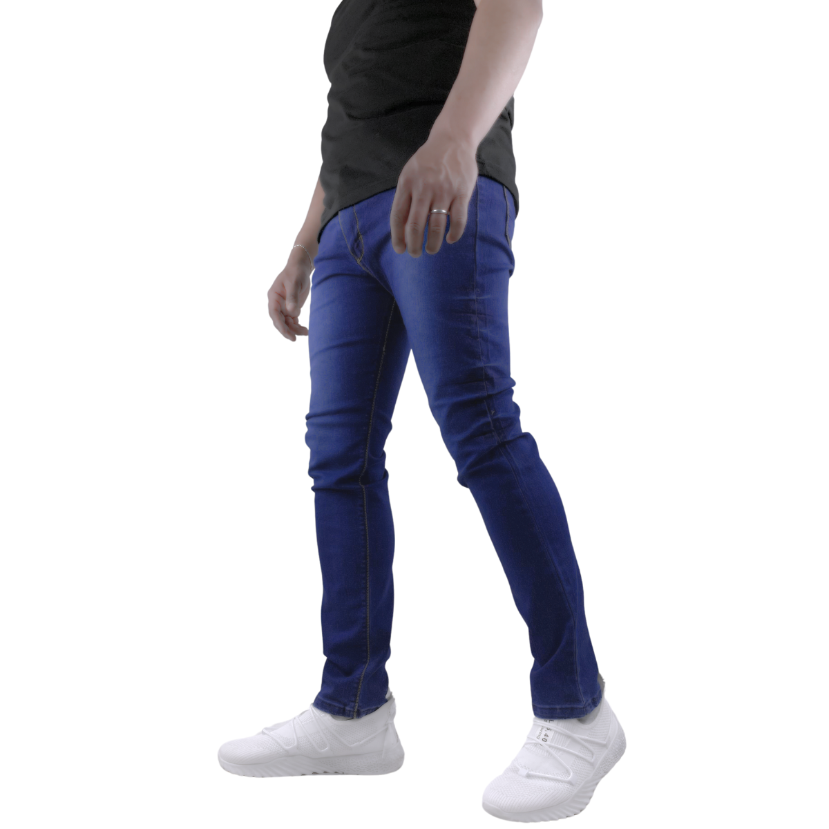 Foto 5 | Jeans Skinny Cloud Indutex y Moda Azul para Hombre