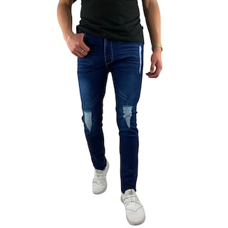 Foto 1 | Jeans Skinny Sky Line Indutex y Moda Azul para Hombre