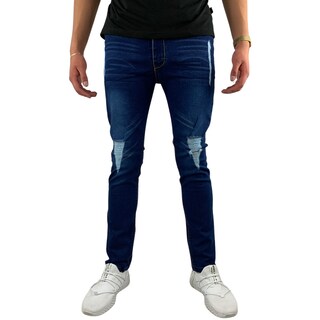Foto 3 | Jeans Skinny Sky Line Indutex y Moda Azul para Hombre