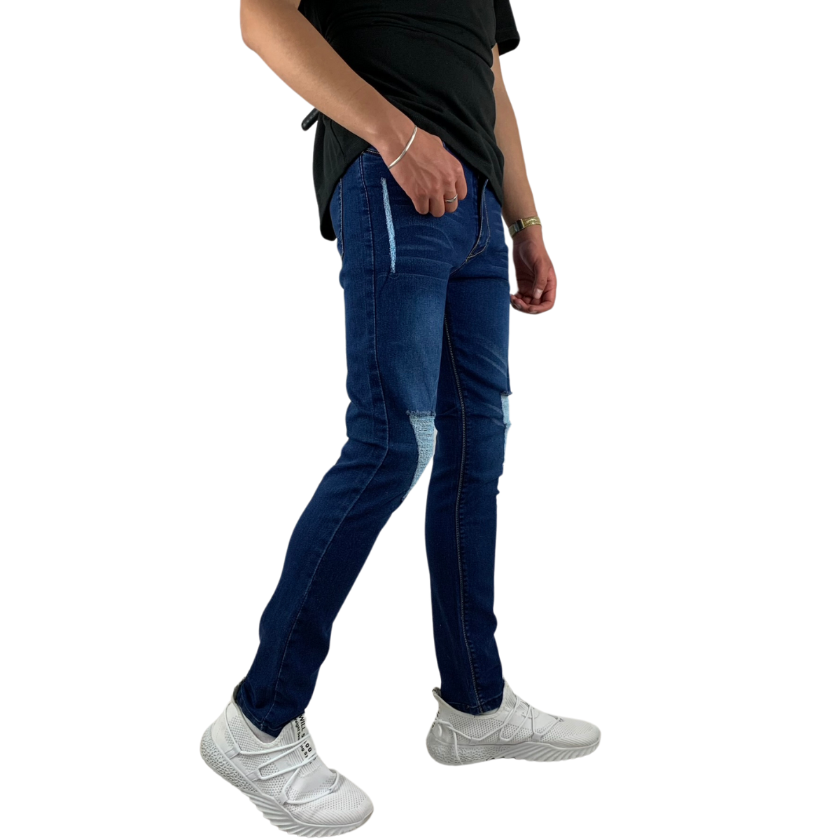 Foto 5 pulgar | Jeans Skinny Sky Line Indutex y Moda Azul para Hombre