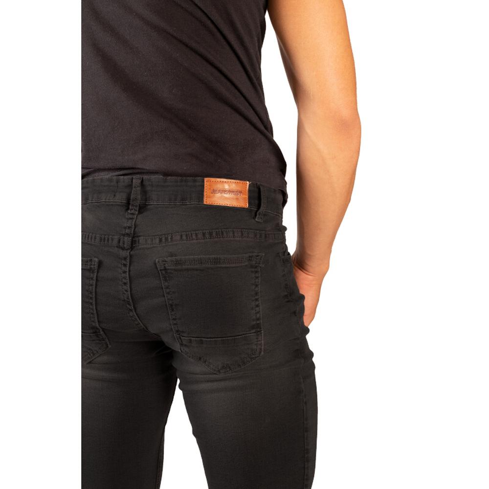 Foto 3 pulgar | Pantalón Super Skinny Mezclilla Confort Negro para Hombre