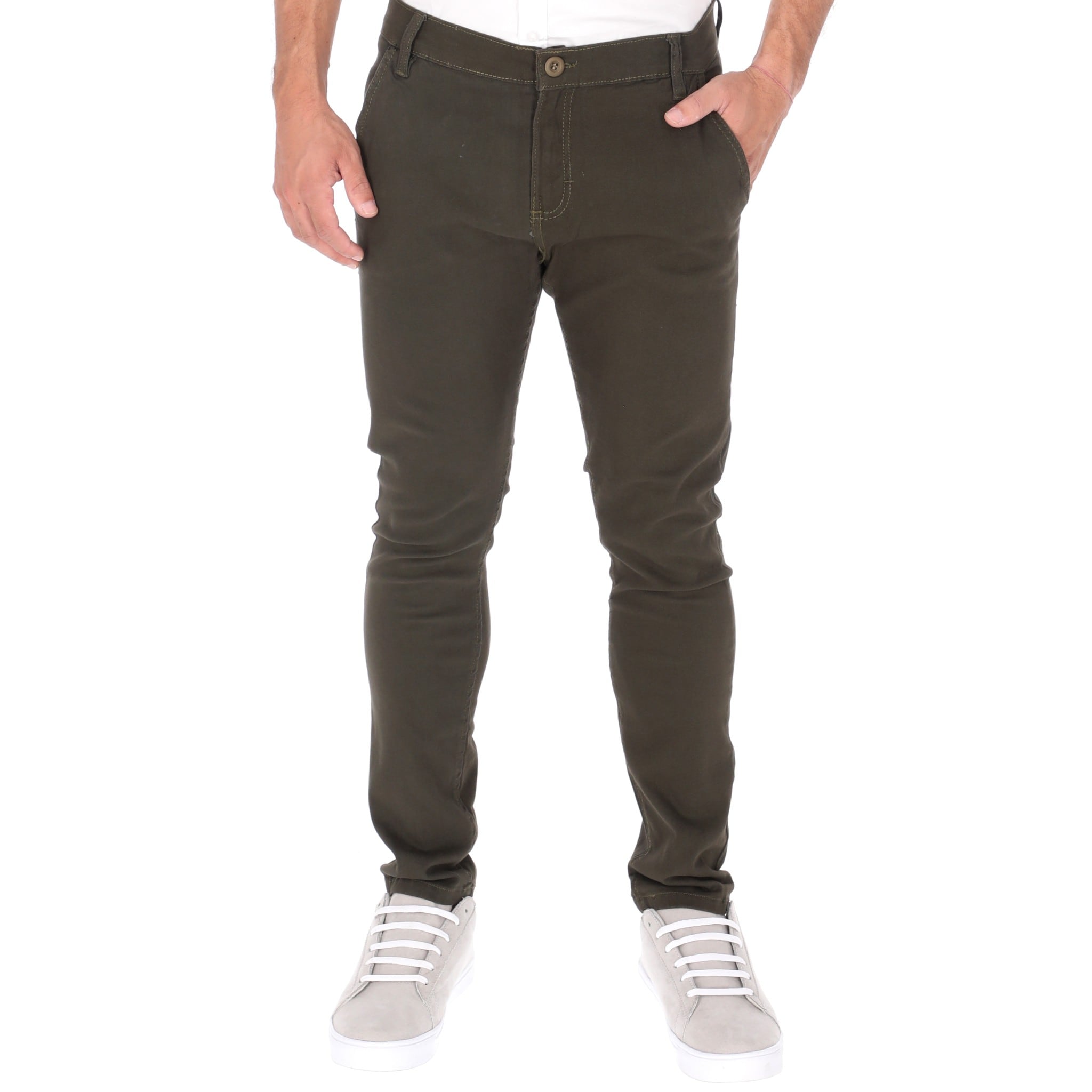 Jeans de Gabardina Chb Chili Beans Clothing Co. Color Verde Militar para Hombre $489
