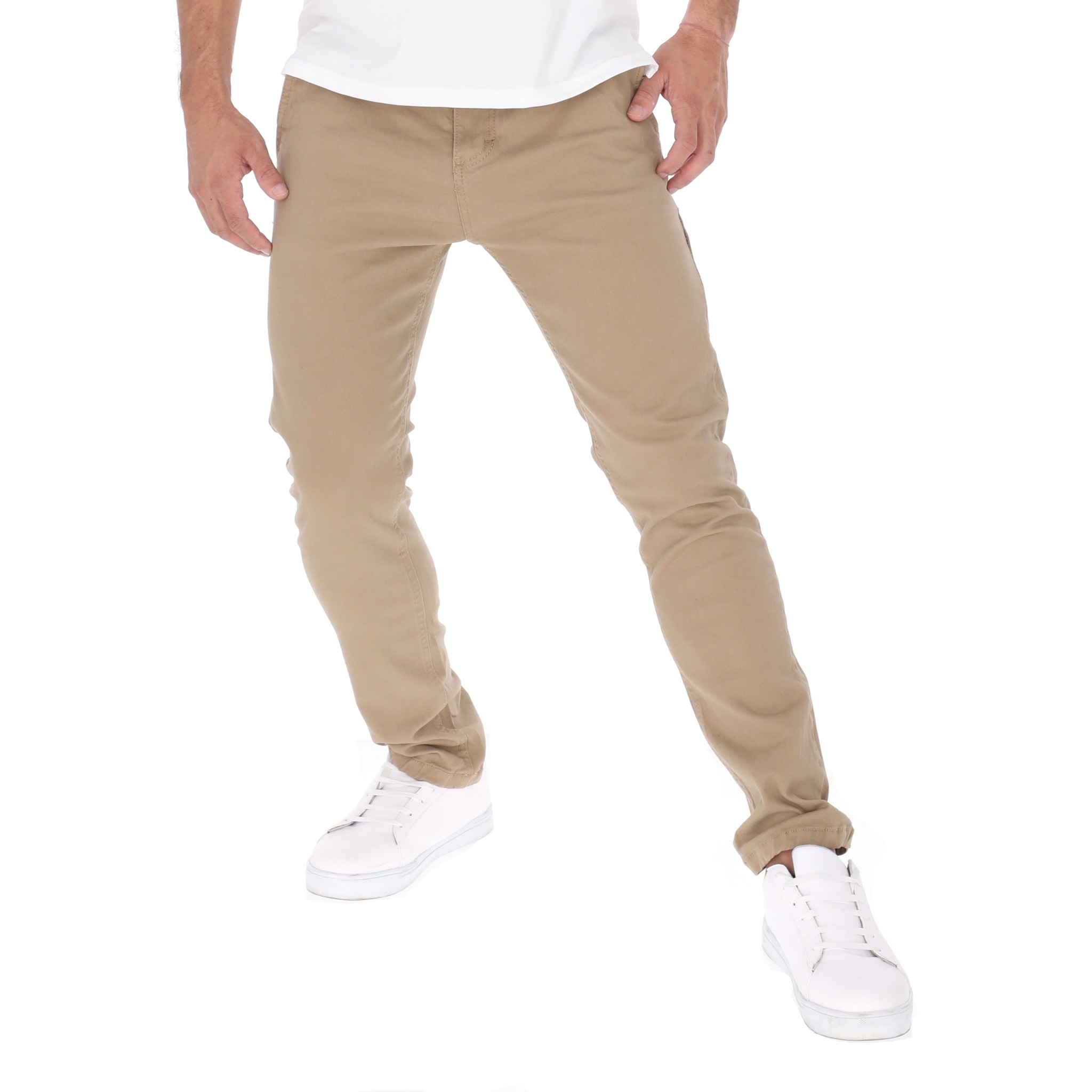 Foto 3 pulgar | Jeans De Gabardina Color Beige Para Hombre Chb Chili Beans Clothing Co.