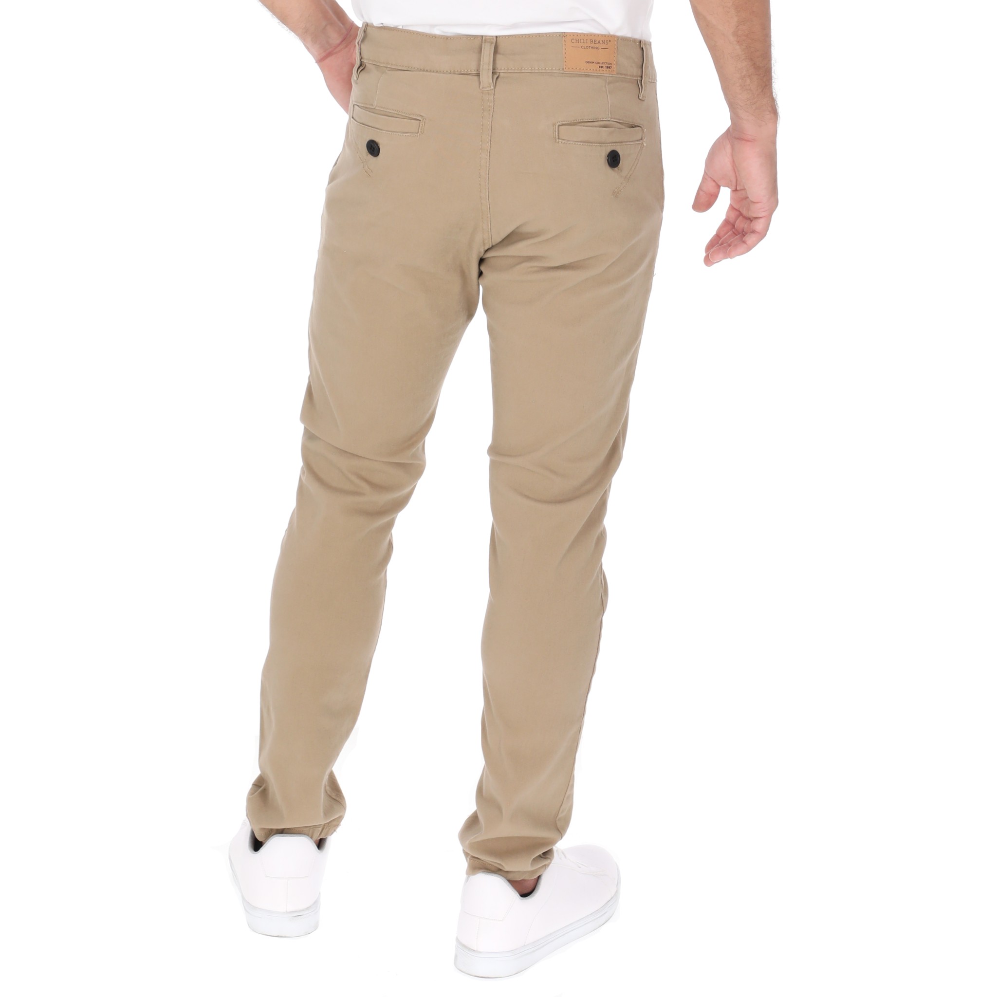 Foto 4 pulgar | Jeans De Gabardina Color Beige Para Hombre Chb Chili Beans Clothing Co.