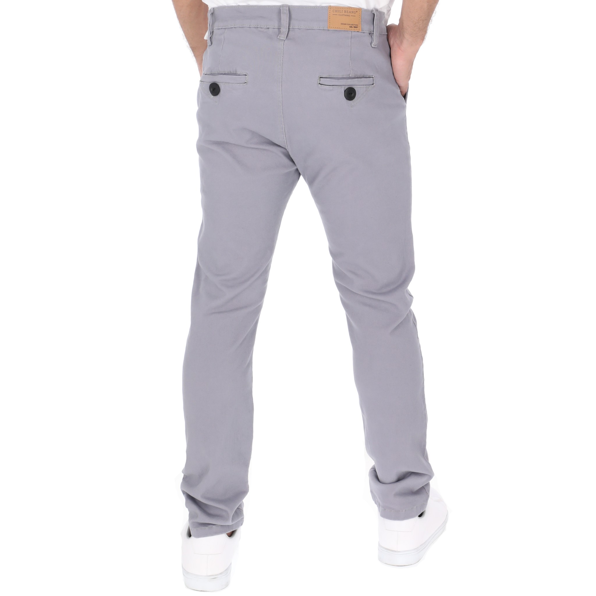 Foto 4 pulgar | Jeans De Gabardina Color Gris Oxford Para Hombre Chb Chili Beans Clothing Co.