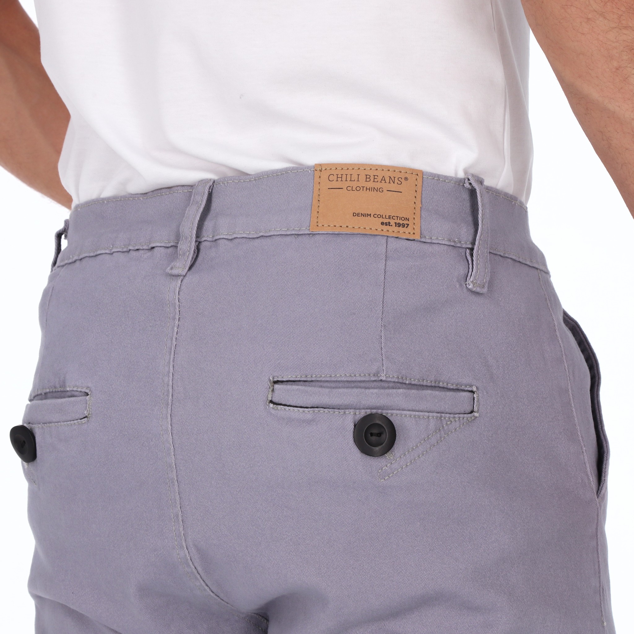 Foto 5 pulgar | Jeans De Gabardina Color Gris Oxford Para Hombre Chb Chili Beans Clothing Co.