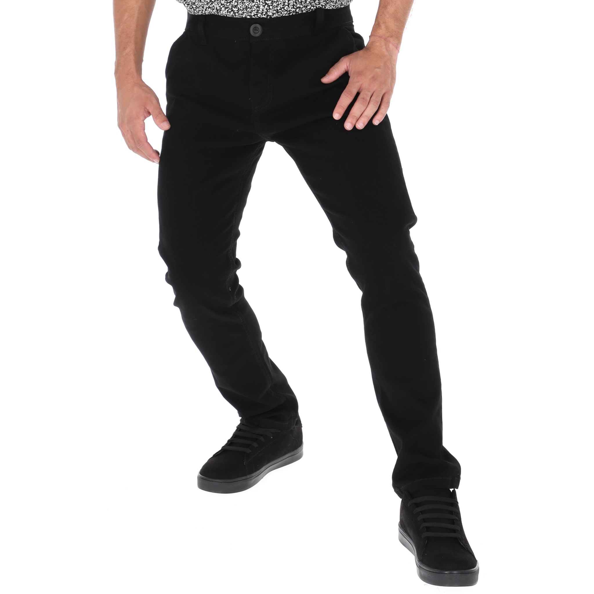 Foto 3 pulgar | Jeans De Gabardina Color Negro Para Hombre Chb Chili Beans Clothing Co.