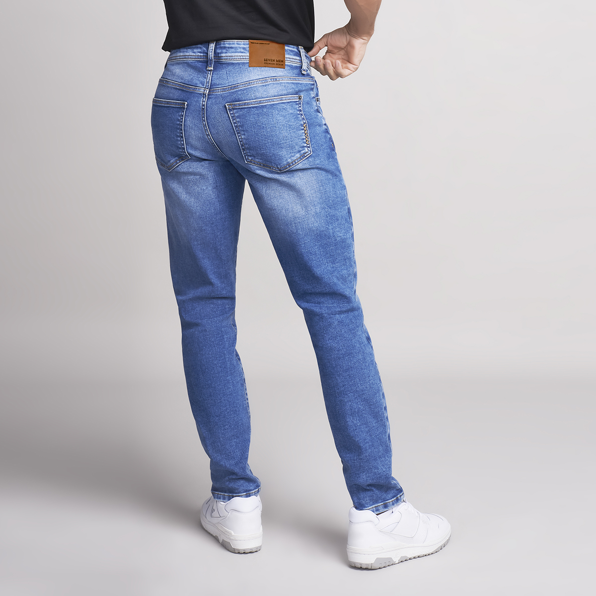 Foto 3 pulgar | Jeans Mezclilla Hombre Pantalon Skinny Cintura Regular Seven Jeans