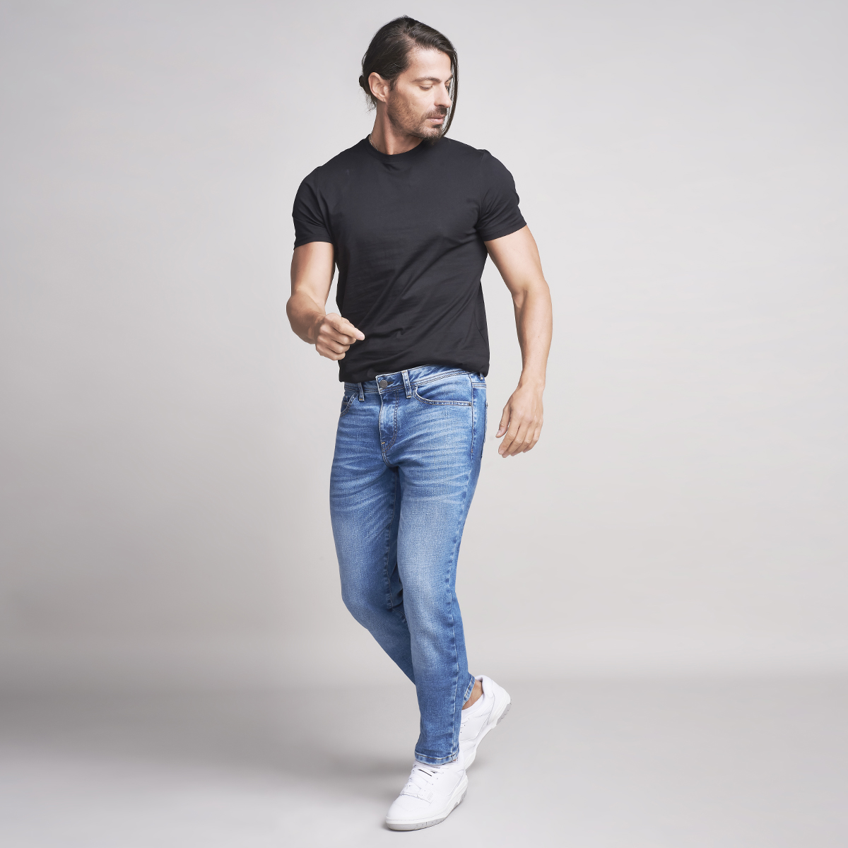Foto 3 | Jeans Mezclilla Hombre Pantalon Skinny Cintura Regular Seven Jeans