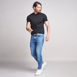 Foto 3 | Jeans Mezclilla Hombre Pantalon Skinny Cintura Regular Seven Jeans