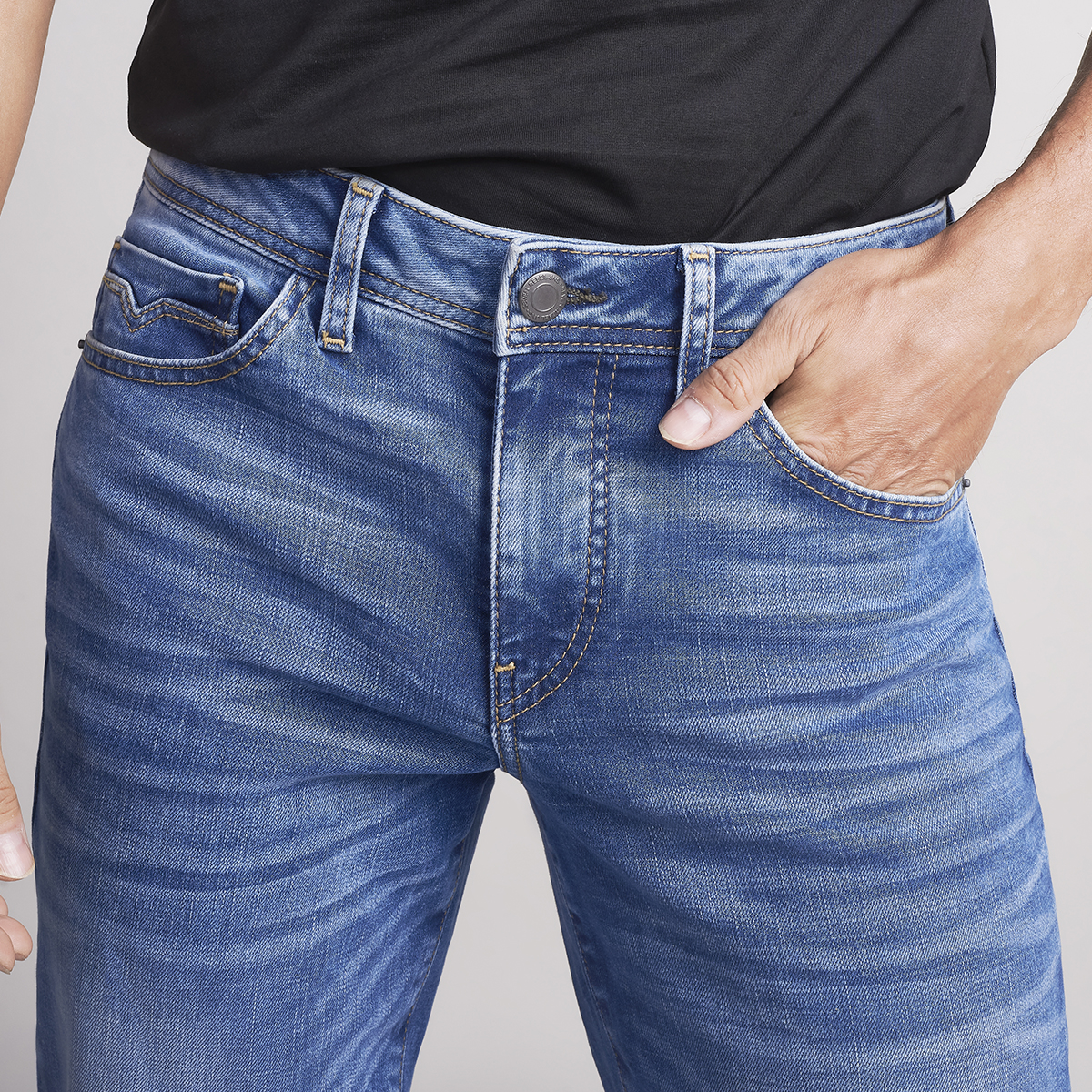 Foto 5 | Jeans Mezclilla Hombre Pantalon Skinny Cintura Regular Seven Jeans