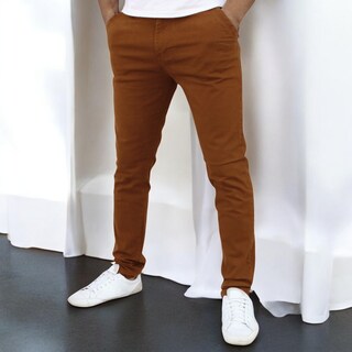 Foto 2 | Pantalón De Gabardina Oro John Silver