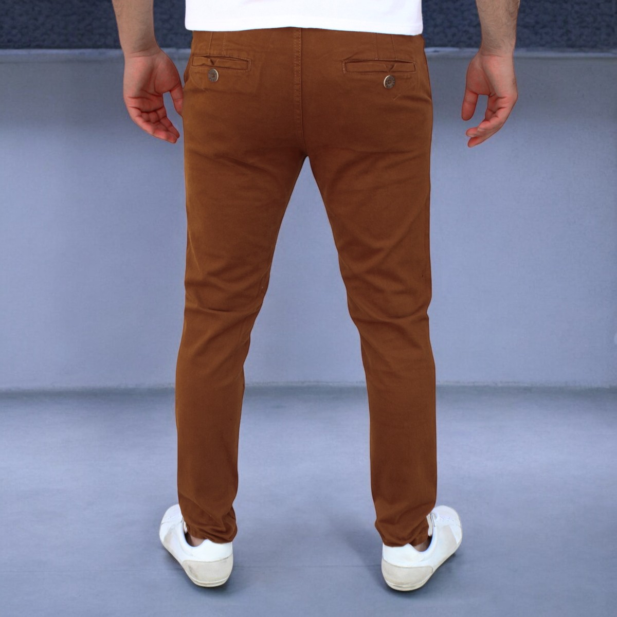 Foto 4 pulgar | Pantalón De Gabardina Oro John Silver