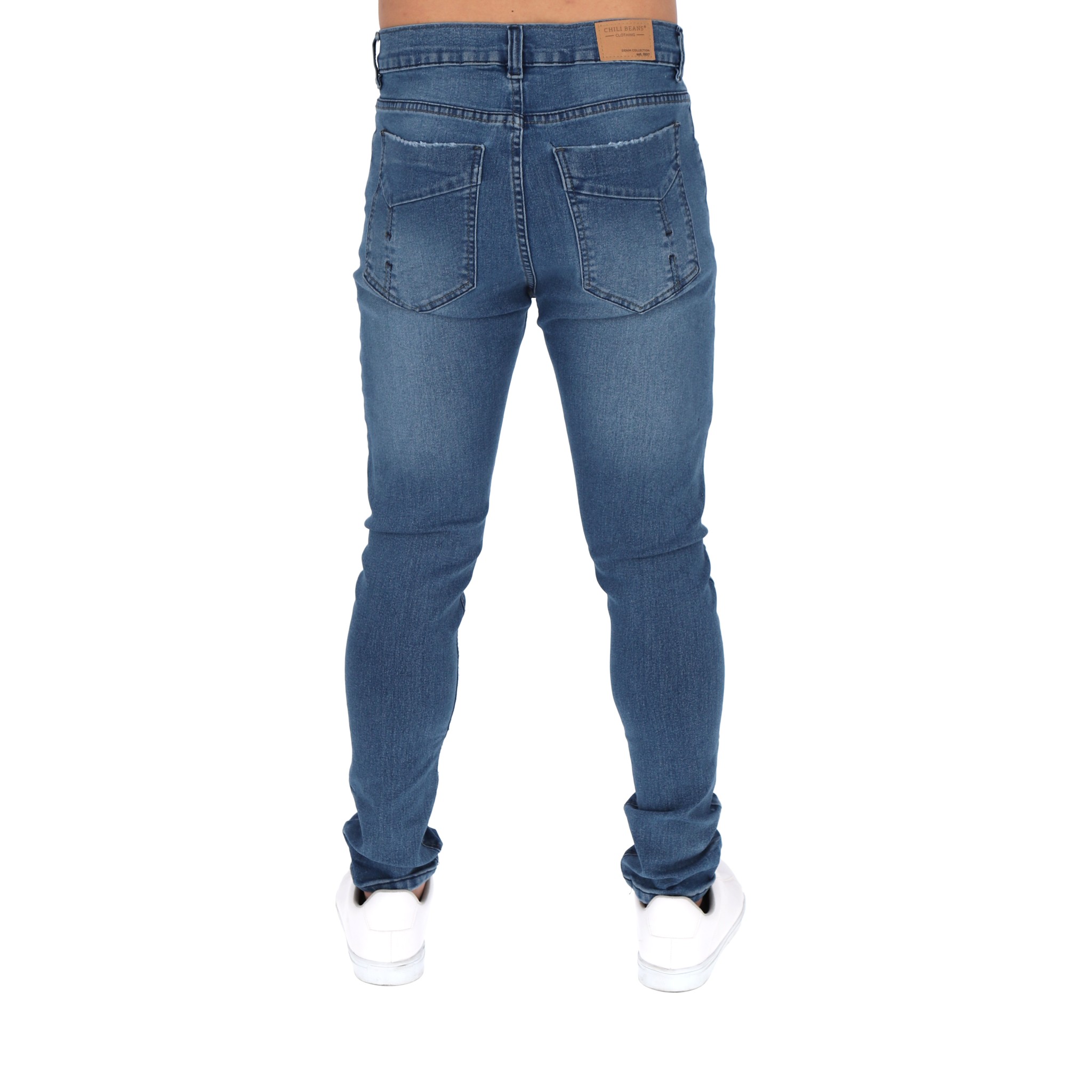 Foto 3 pulgar | Jeans Corte Skinny Color Azul Medio Pantalón Para Hombre Chb Chili Beans Clothing Co.