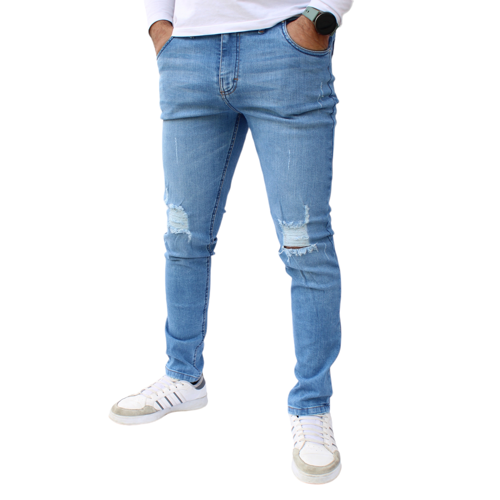 Foto 4 pulgar | Pantalón Skinny De Mezclilla Mod 3 Froster Claro Demo John Silver