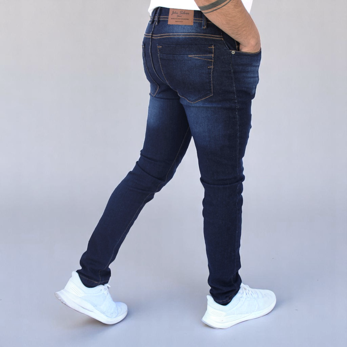 Foto 6 pulgar | Pantalón Skinny John Silver y Diseño para Hombre