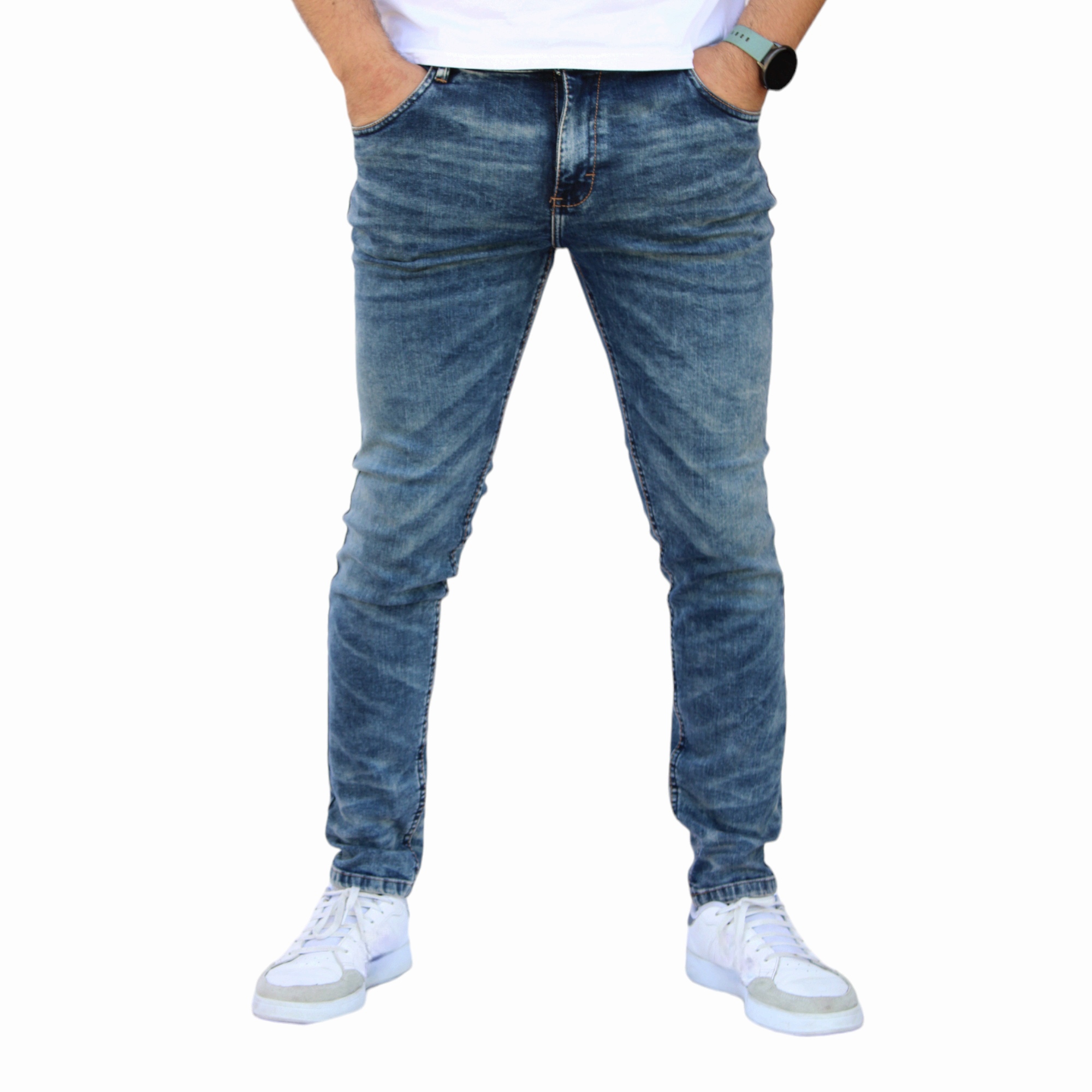 Foto 2 pulgar | Pantalón Skinny John Silver y Diseño para Hombre