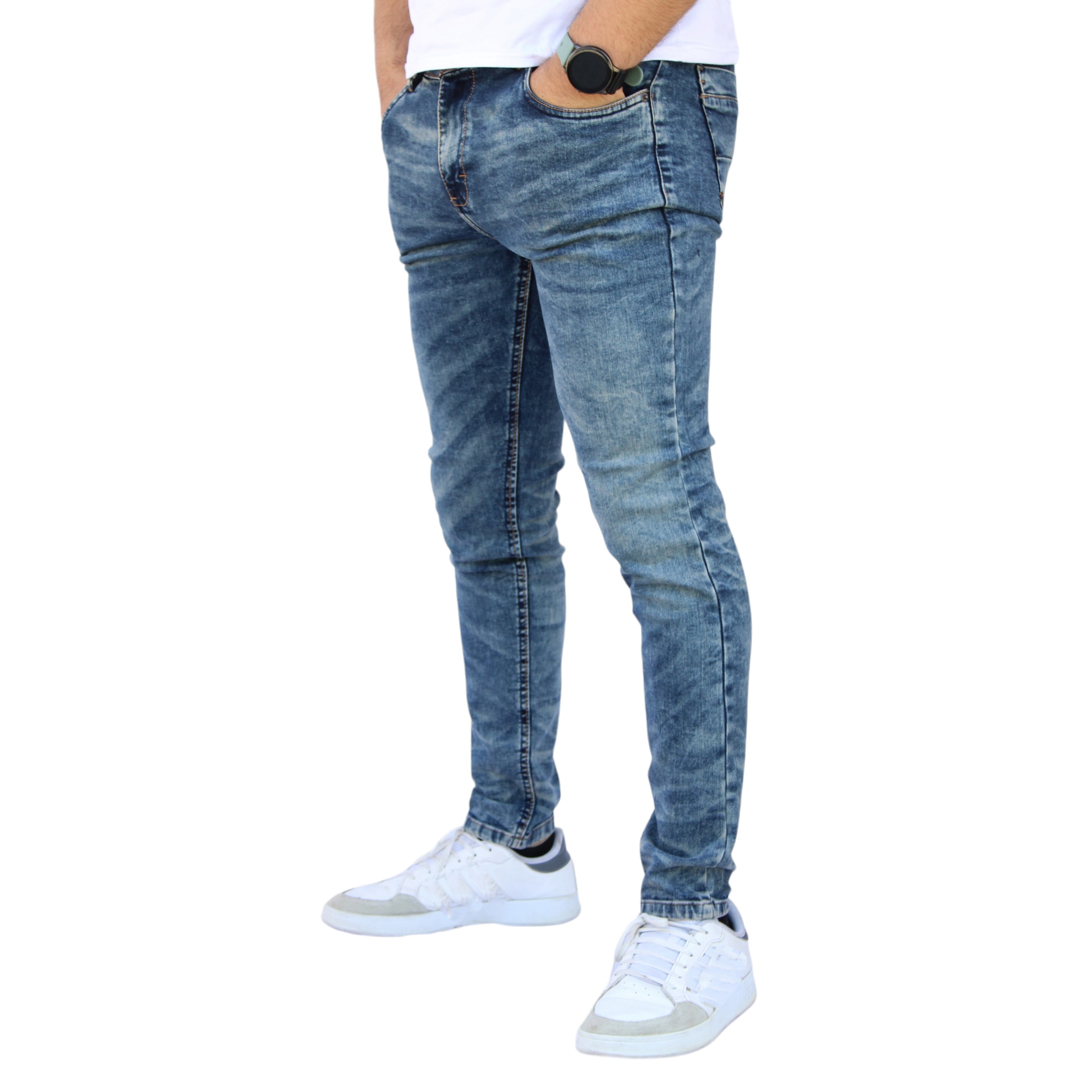 Foto 3 pulgar | Pantalón Skinny John Silver y Diseño para Hombre