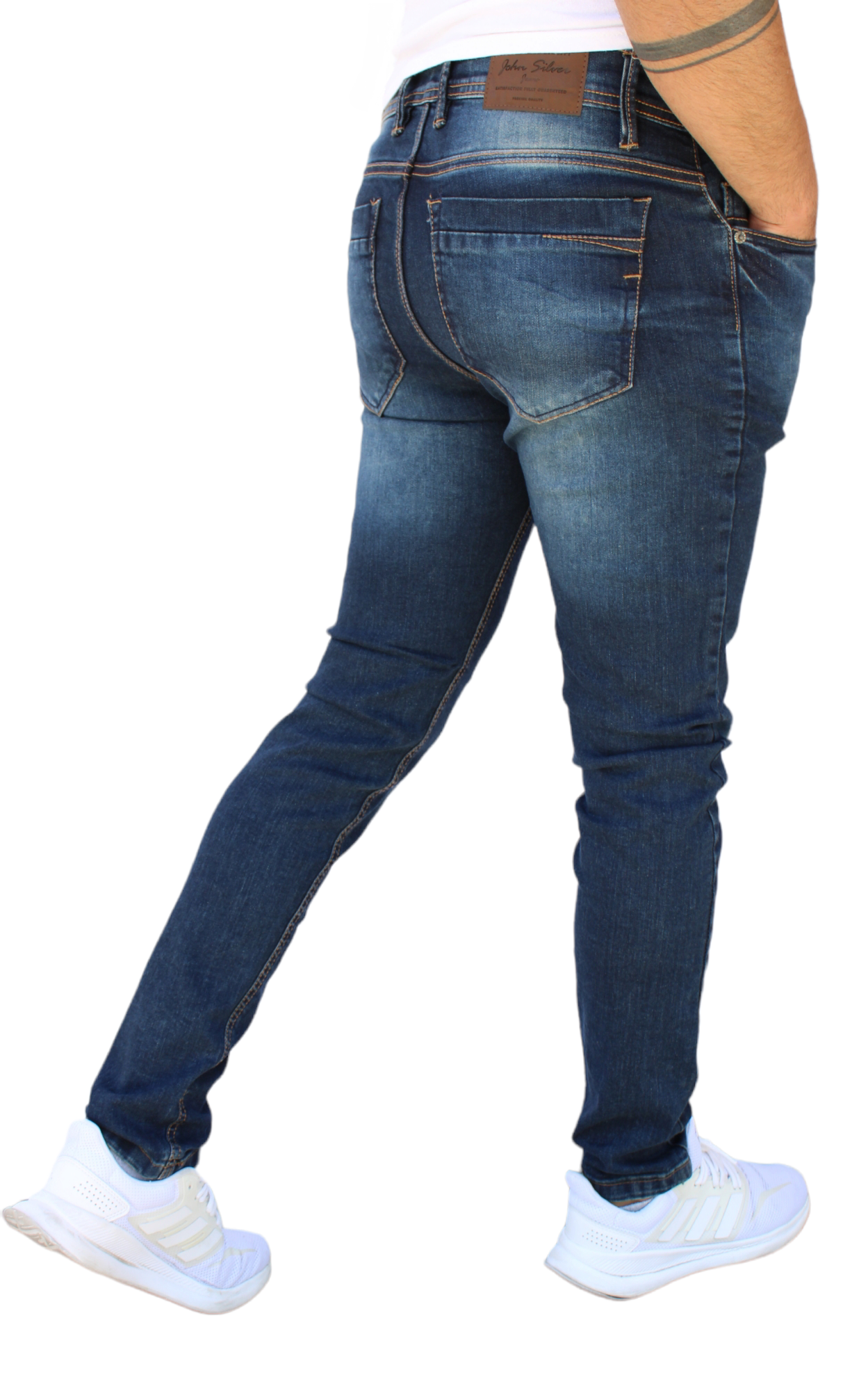 Foto 3 pulgar | Pantalón Skinny John Silver para Hombre