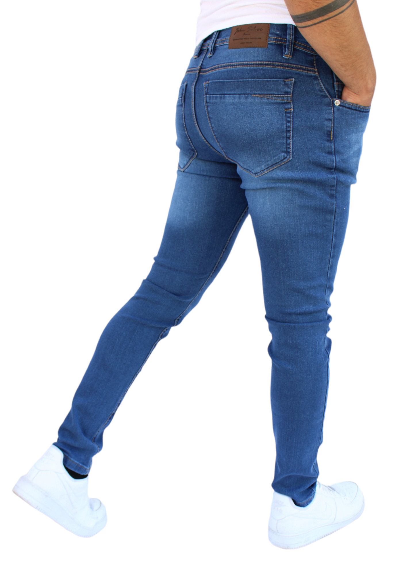 Foto 2 | Pantalón Skinny John Silver y Diseño para Hombre