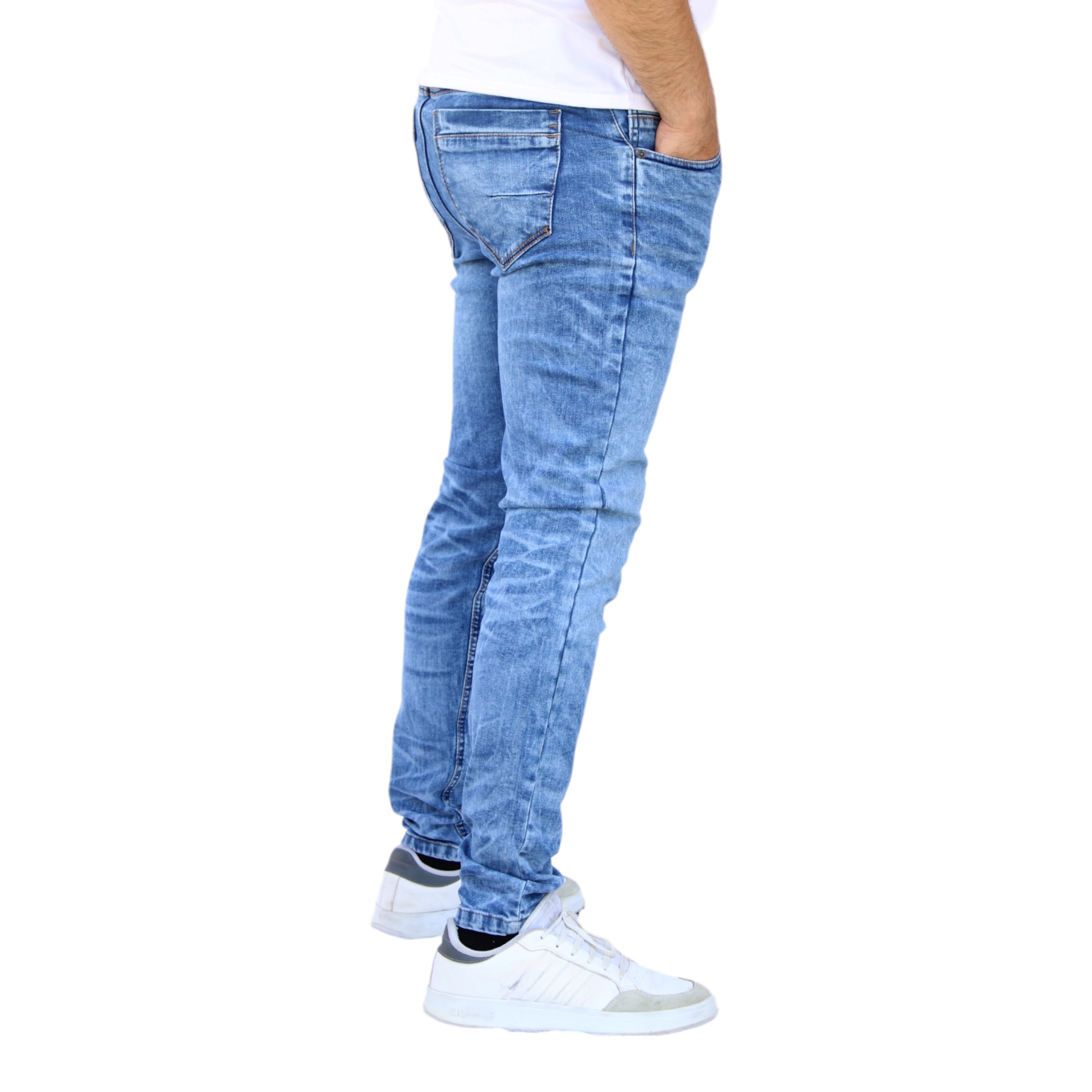 Foto 3 | Pantalón Skinny De Mezclilla Mod 2 Laser Azul Froster Claro John Silver