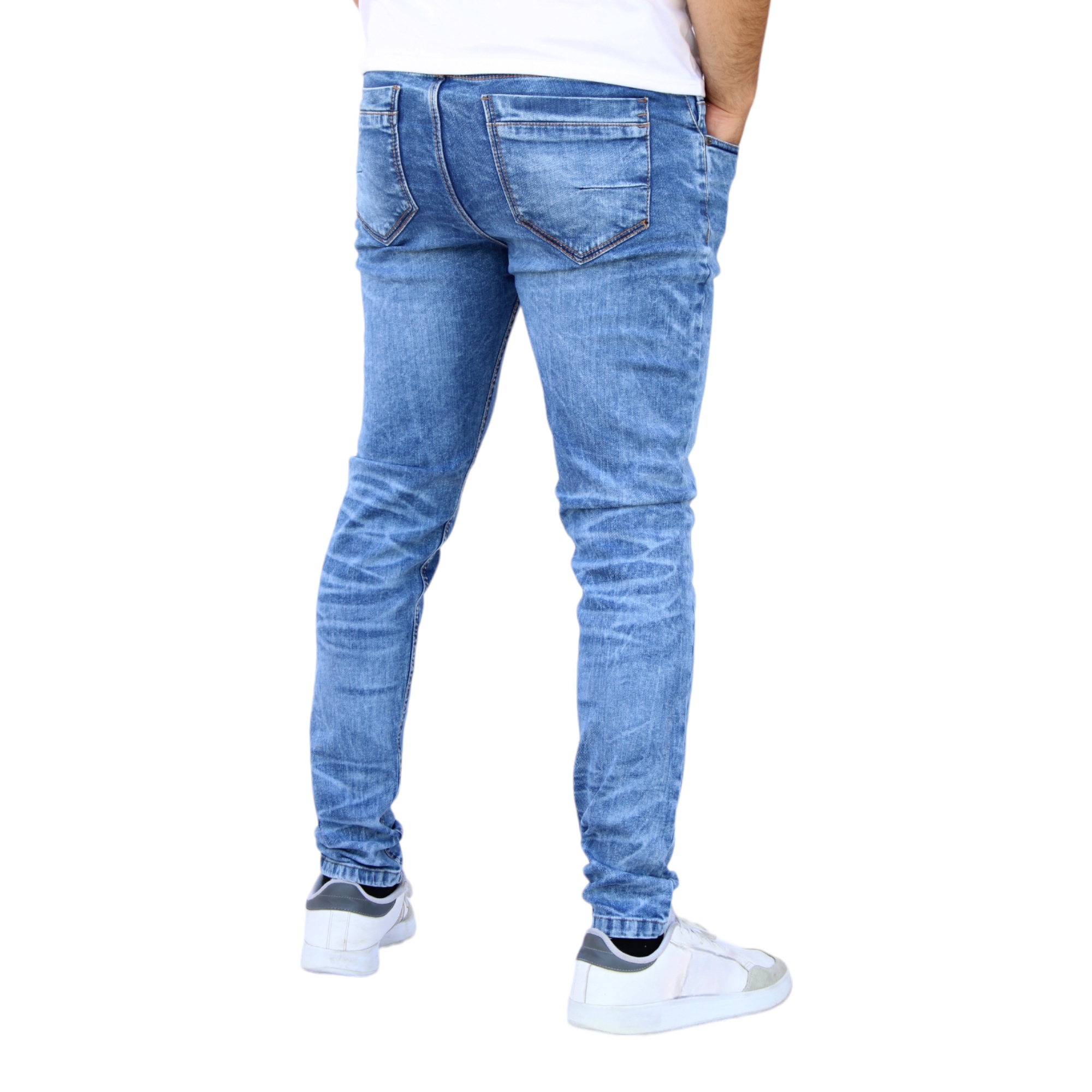 Foto 5 pulgar | Pantalón Skinny De Mezclilla Mod 2 Laser Azul Froster Claro John Silver