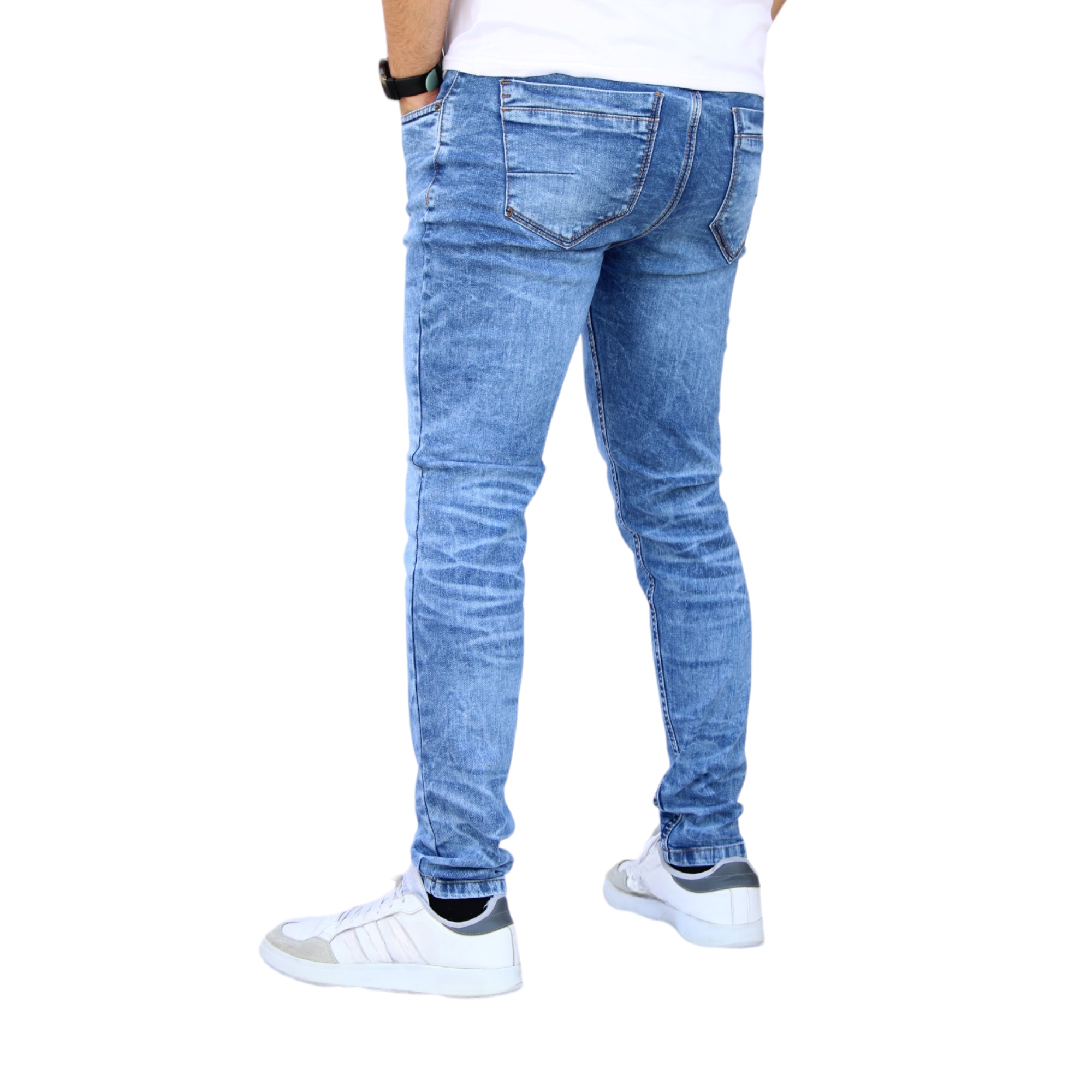 Foto 6 pulgar | Pantalón Skinny De Mezclilla Mod 2 Laser Azul Froster Claro John Silver