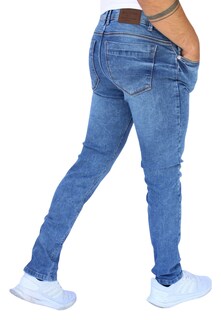 Foto 2 | Pantalón Skinny De Mezclilla Mod 2 Azul Claro Liso John Silver