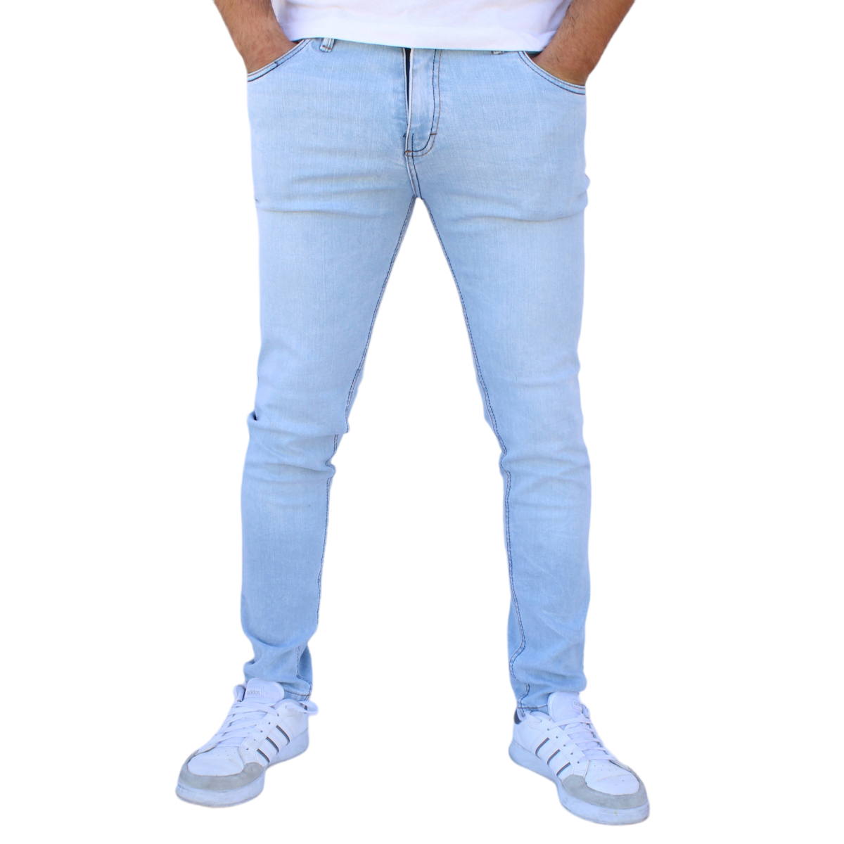 Foto 2 pulgar | Pantalón Skinny De Mezclilla Mod 2 Blinch Hielo John Silver