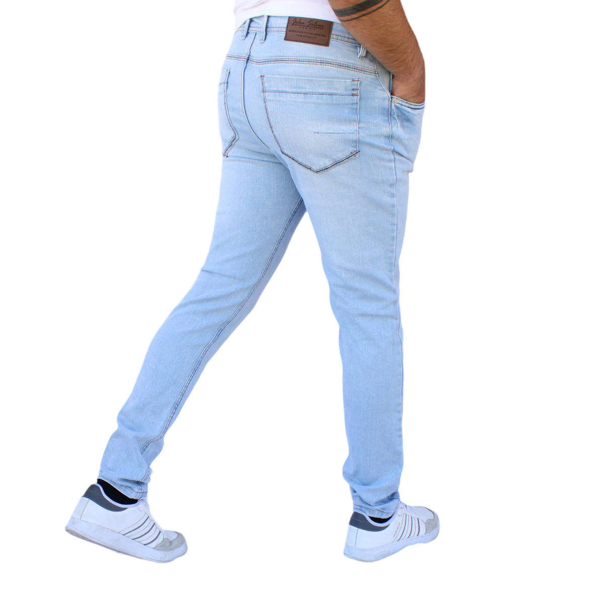Foto 4 | Pantalón Skinny De Mezclilla Mod 2 Blinch Hielo John Silver