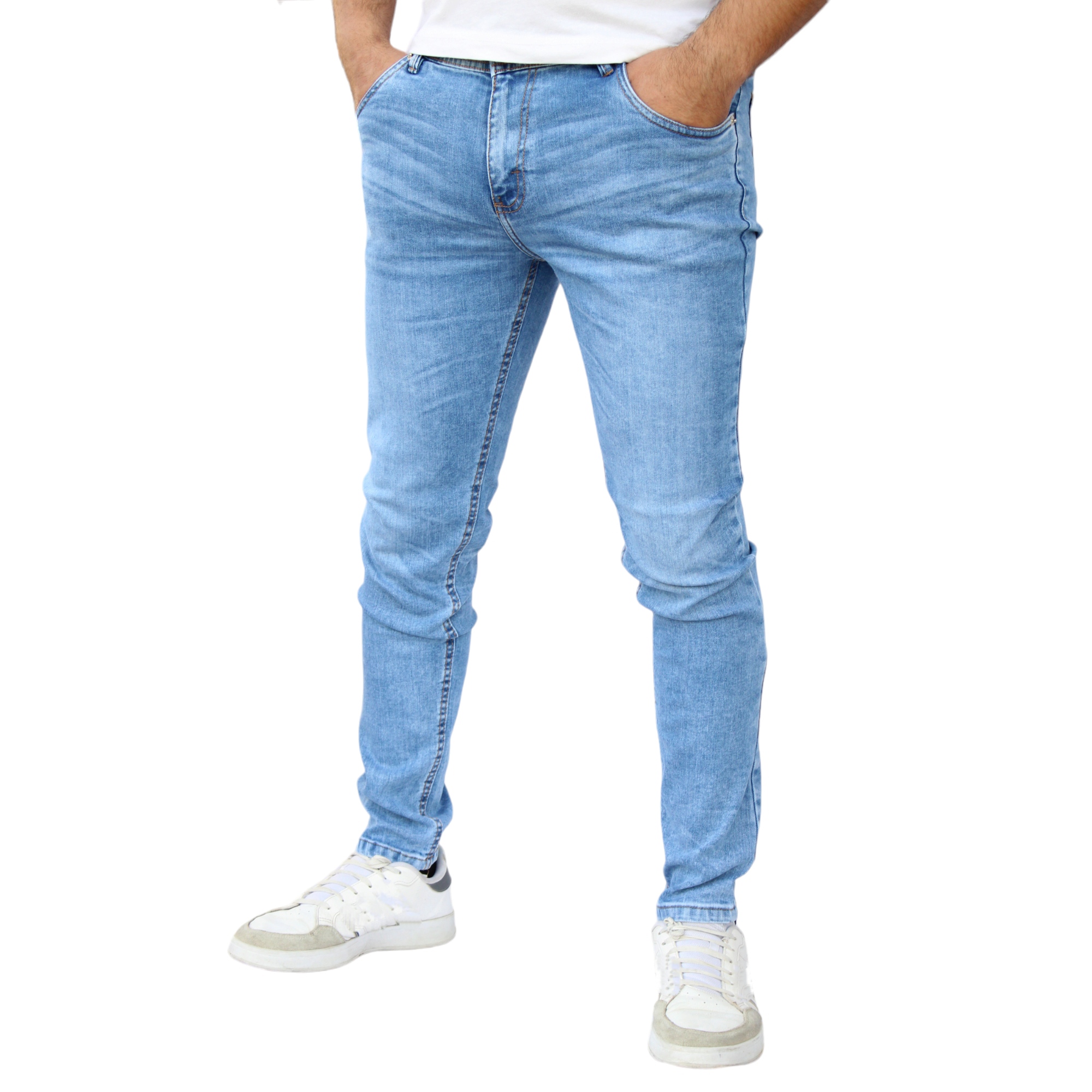 Foto 2 | Pantalón Skinny De Mezclilla Mod 1 Laser Azul Froster Claro John Silver