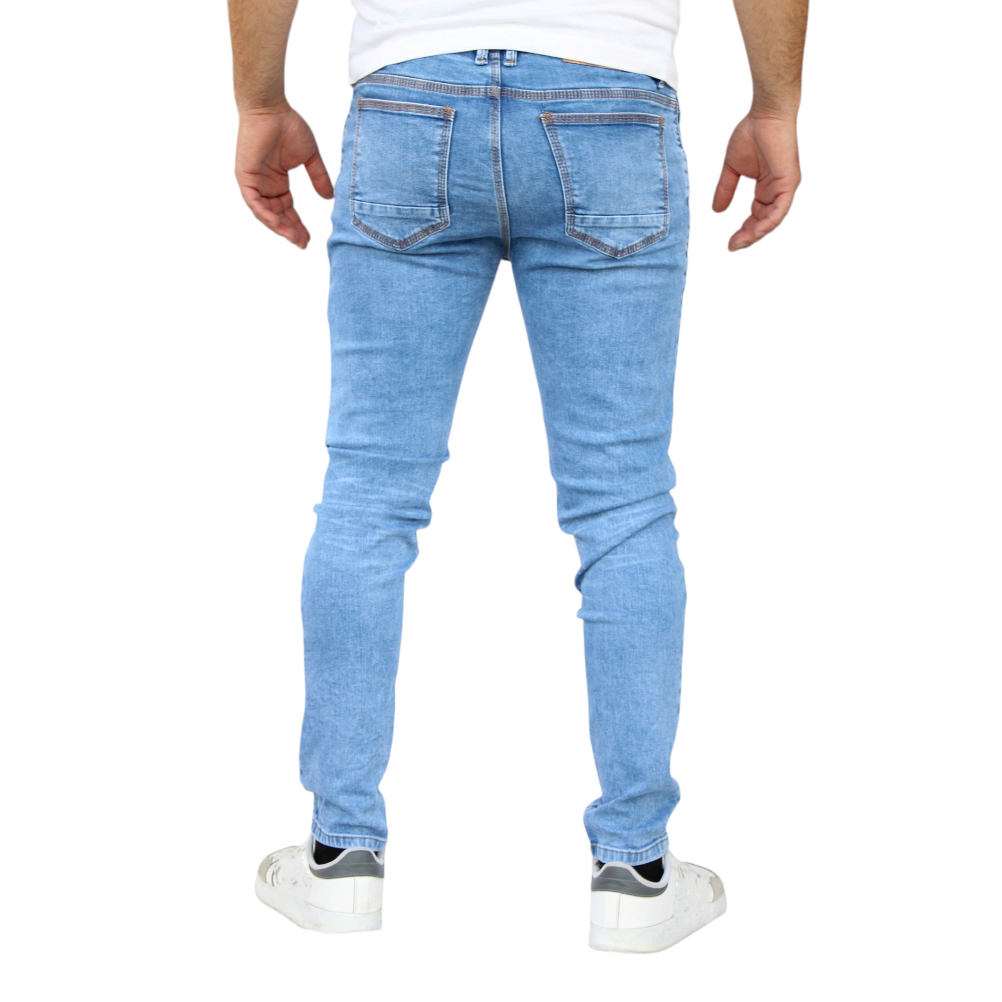 Foto 3 | Pantalón Skinny De Mezclilla Mod 1 Laser Azul Froster Claro John Silver