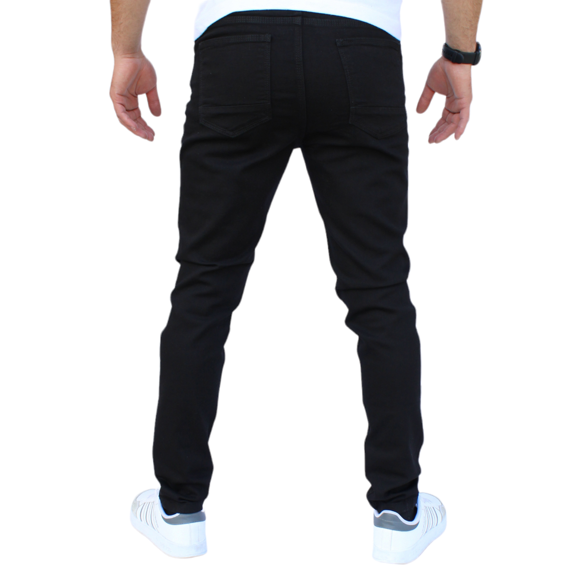 Foto 4 pulgar | Pantalón Skinny De Mezclilla Mod 1 Negro John Silver