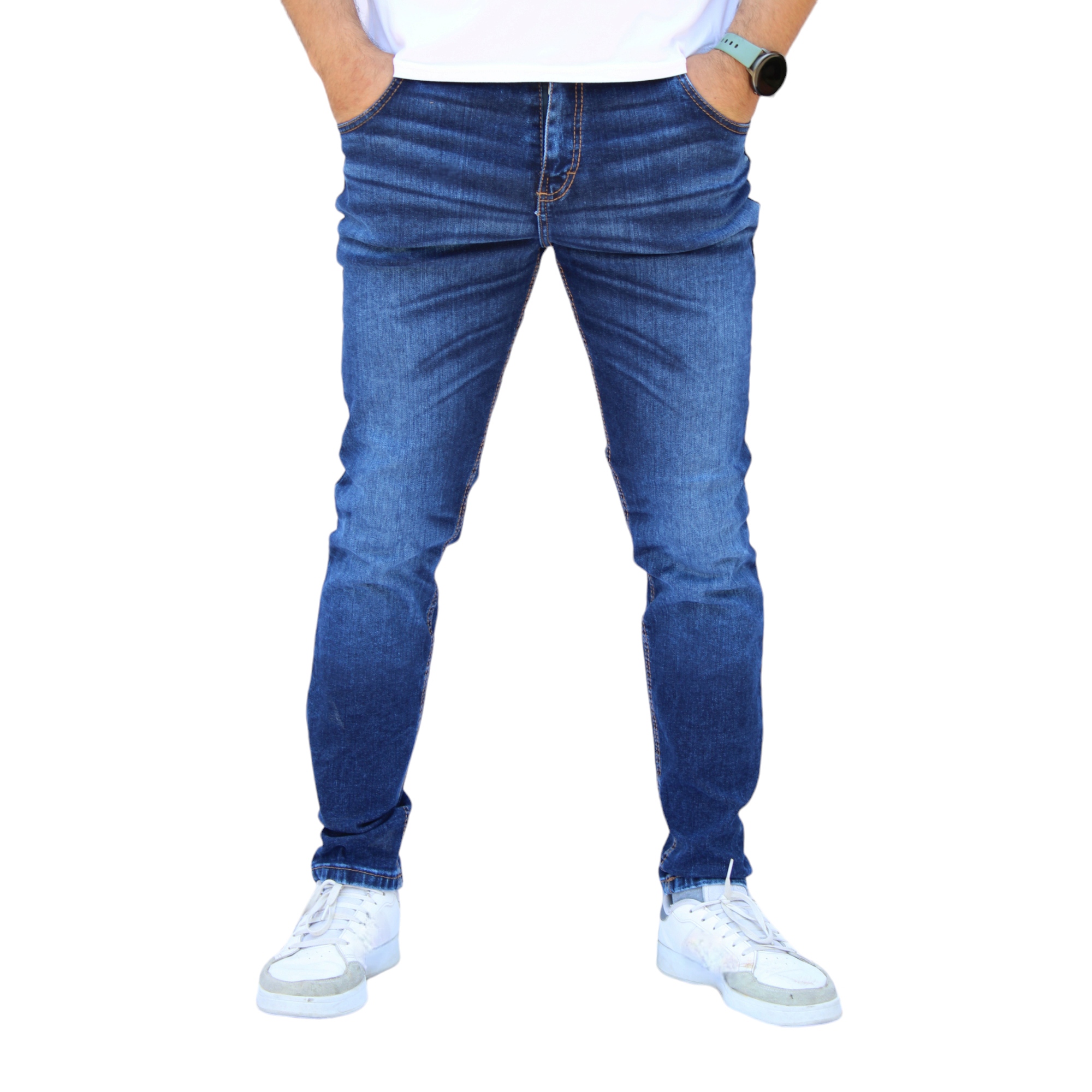 Foto 1 | Pantalón Skinny De Mezclilla Mod 1 Laser Petroleo John Silver