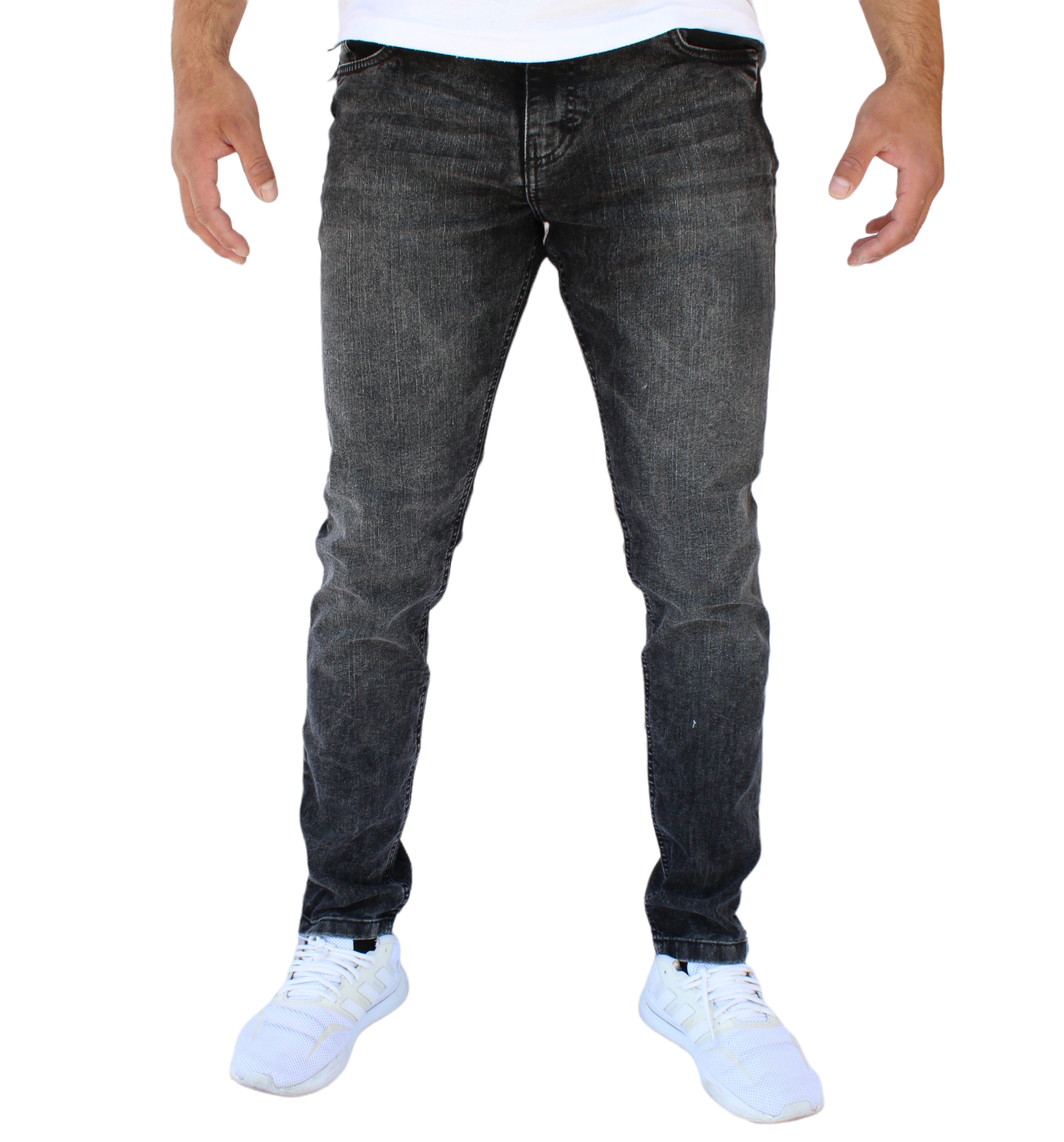 Pantalón Skinny De Mezclilla Mod 1 Negro Froster John Silver