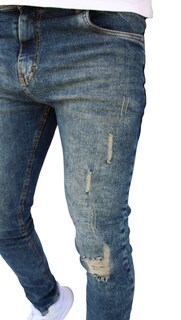 Foto 1 | Pantalón Skinny De Mezclilla Mod 1 Azul Verdoso Demo John Silver