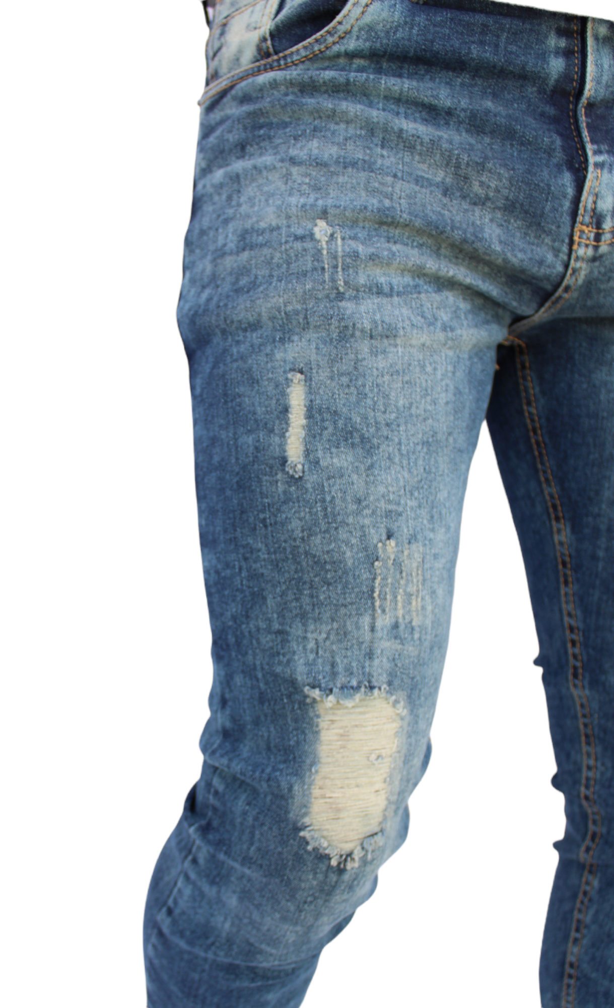 Foto 2 | Pantalón Skinny De Mezclilla Mod 1 Azul Verdoso Demo   John Silver