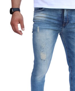 Foto 2 | Pantalón Skinny De Mezclilla Mod 1 Vainilla Demo John Silver