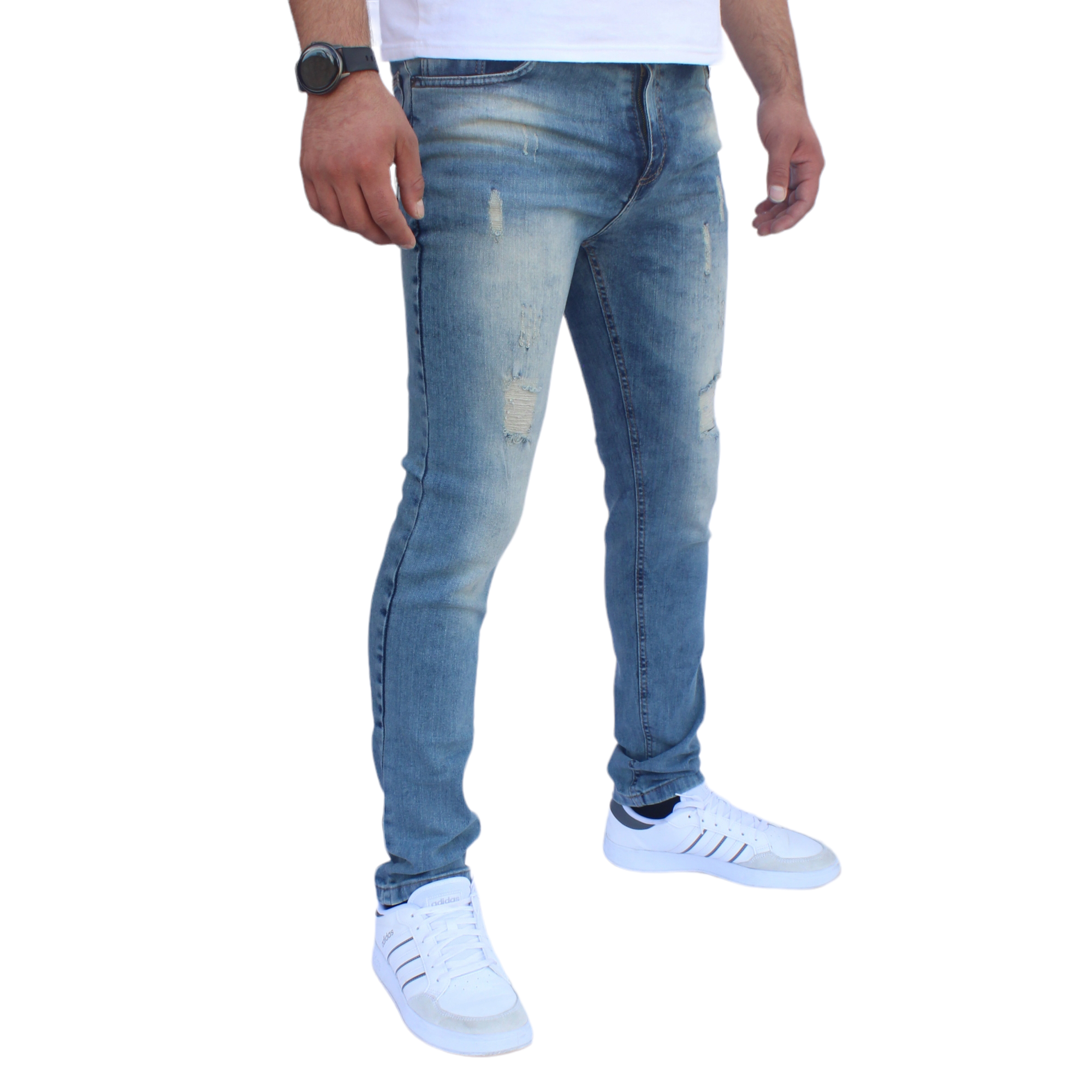 Foto 4 pulgar | Pantalón Skinny De Mezclilla Mod 1 Vainilla Demo John Silver