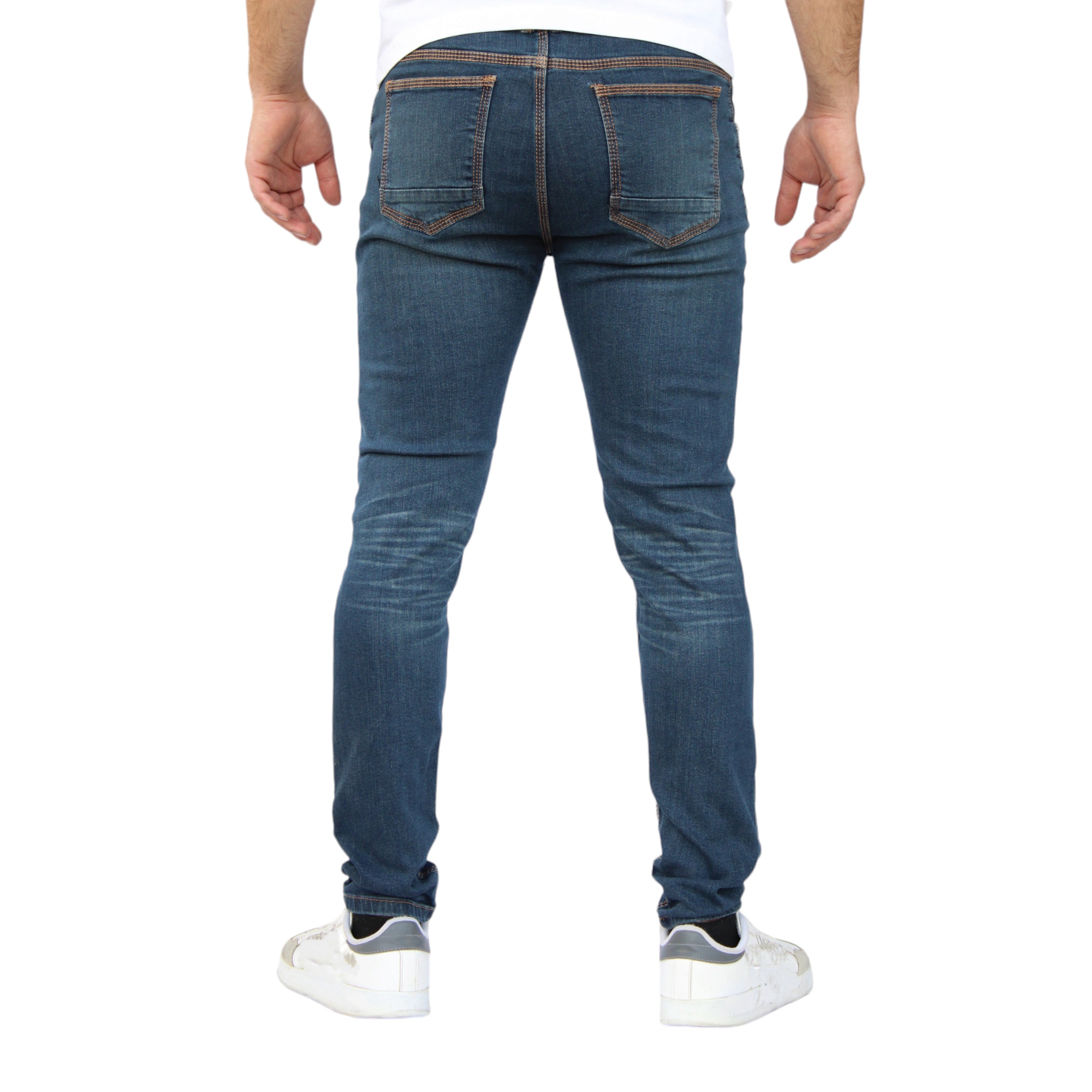 Foto 5 pulgar | Pantalón Skinny De Mezclilla Mod 1 Laser Verdoso John Silver